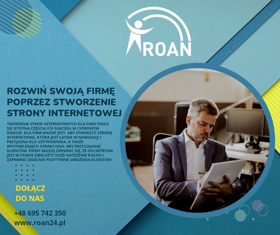 rozwiń swoją firmę poprzez stworzenie strony internetowej z roan24