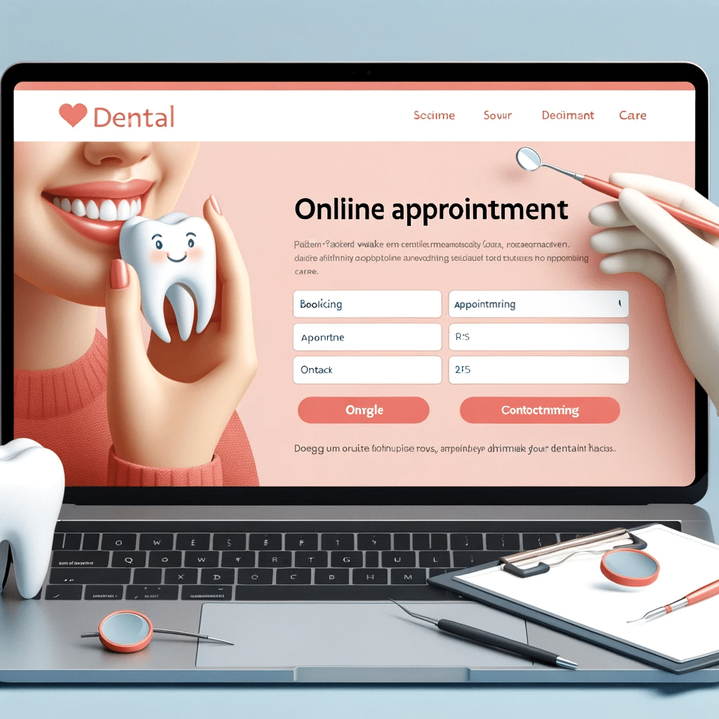 Przyjazna dla pacjenta strona internetowa gabinetu stomatologicznego ROAN24 do rezerwacji wizyt online, z łatwym w użyciu formularzem i informacjami kontaktowymi.